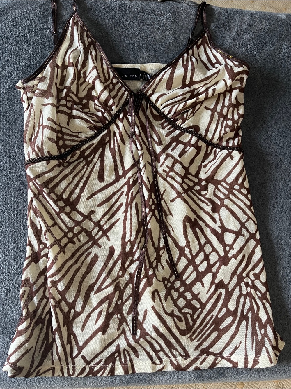 The Limited zebra print camisole